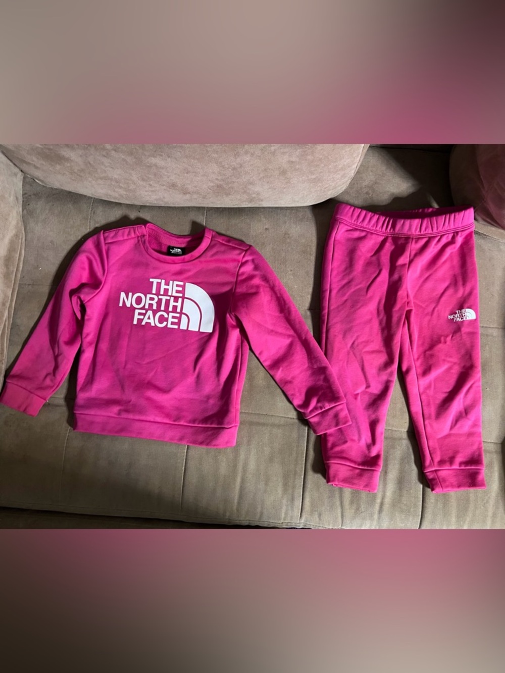 The North Face Kids Hot Pink Sweatsuit Set